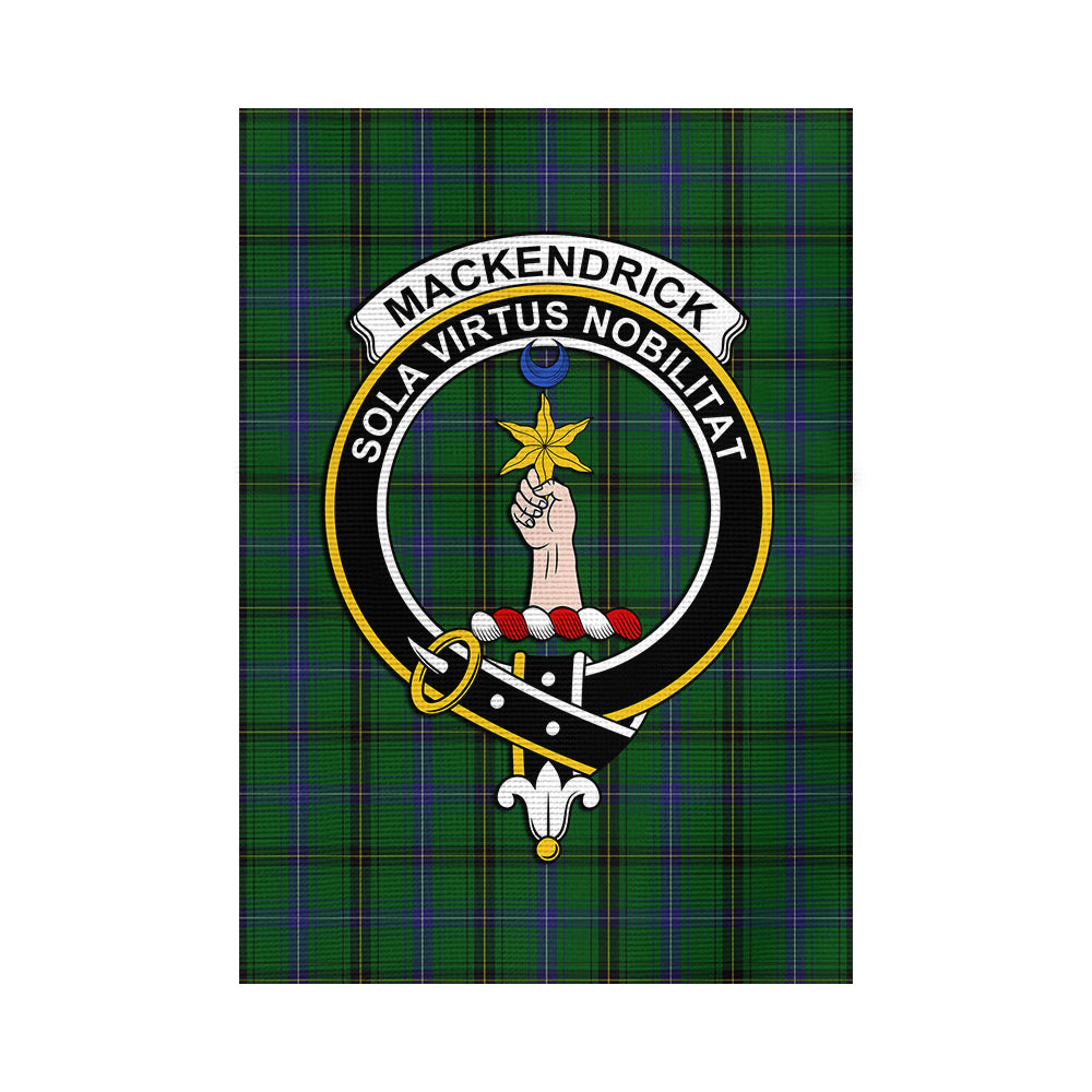 MacKendrick (McKendrick) Tartan Garden Flag with Family Crest - Tartan Vibes Clothing