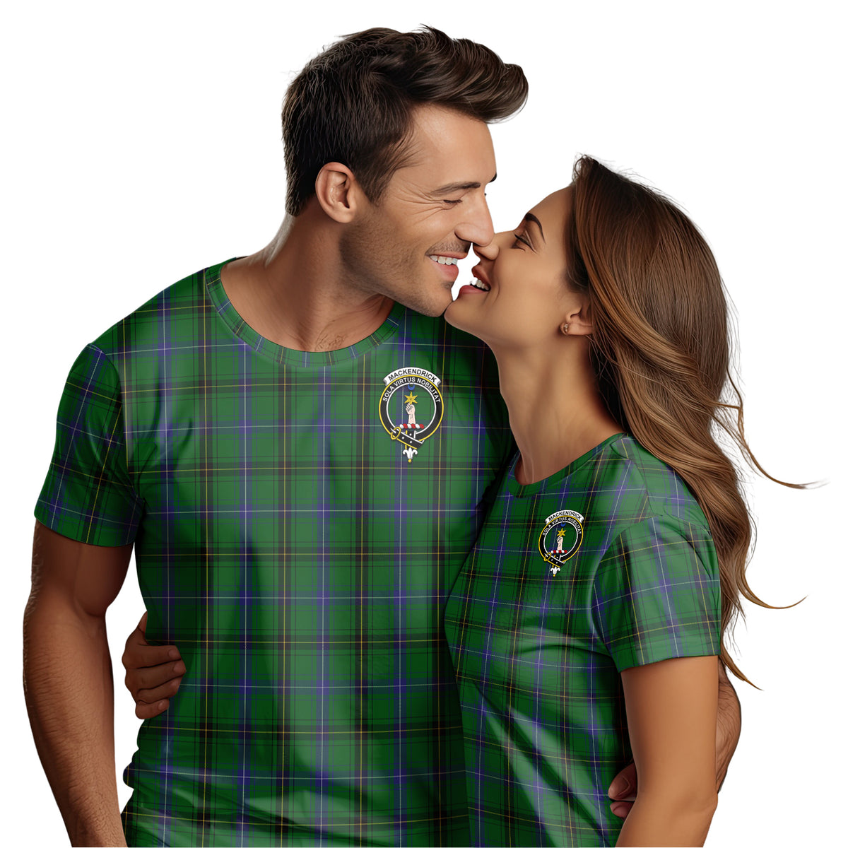 MacKendrick (McKendrick) Tartan T-Shirt with Family Crest - Tartan Vibes Clothing