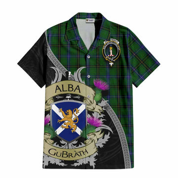 MacKendrick (McKendrick) Tartan Family Crest Hawaiian Shirt Lion Rampant Royal Thistle Shield Celtic Inspired Kid - Tartan Vibes Clothing