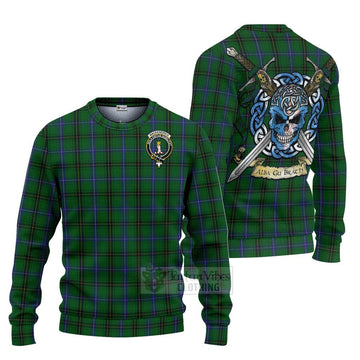 MacKendrick (McKendrick) Tartan Ugly Sweater with Family Crest Celtic Skull Style