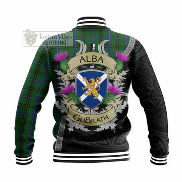 MacKendrick (McKendrick) Tartan Family Crest Baseball Jacket Lion Rampant Royal Thistle Shield Celtic Inspired - Tartan Vibes Clothing