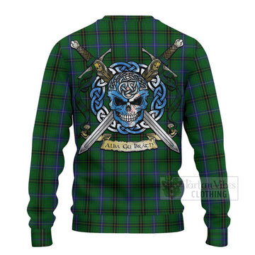 MacKendrick (McKendrick) Tartan Ugly Sweater with Family Crest Celtic Skull Style