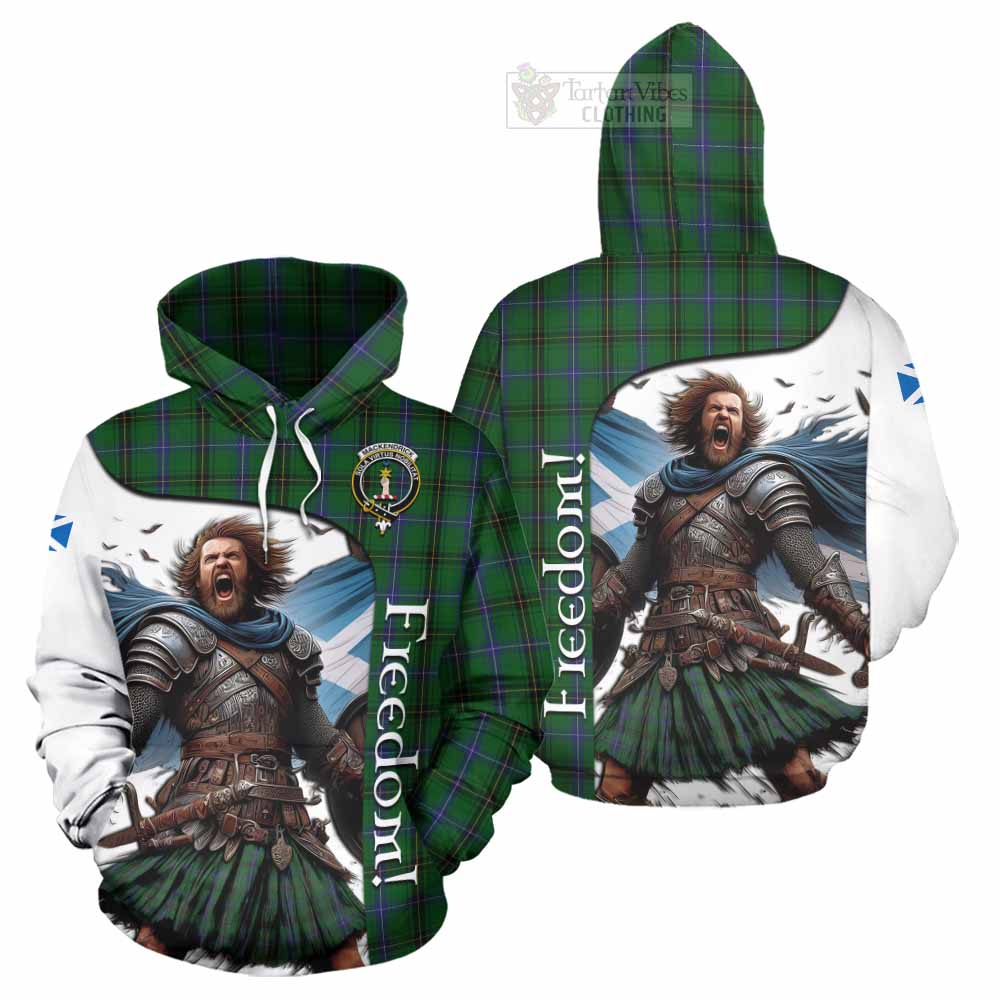 Tartan Vibes Clothing MacKendrick (McKendrick) Crest Tartan Hoodie Inspired by the Freedom of Scottish Warrior