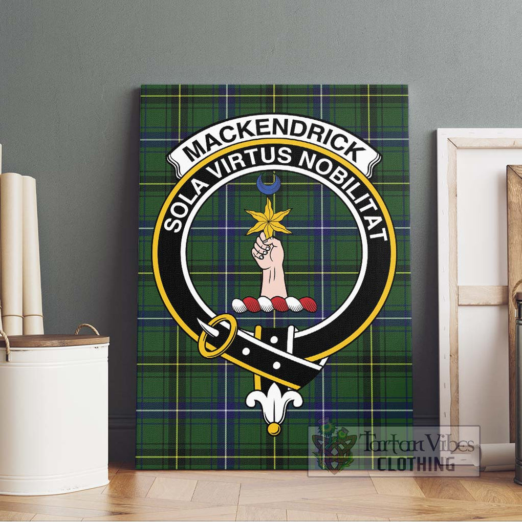 MacKendrick Modern Tartan Canvas Print Wall Art with Family Crest Without Frame - Tartan Vibes Clothing