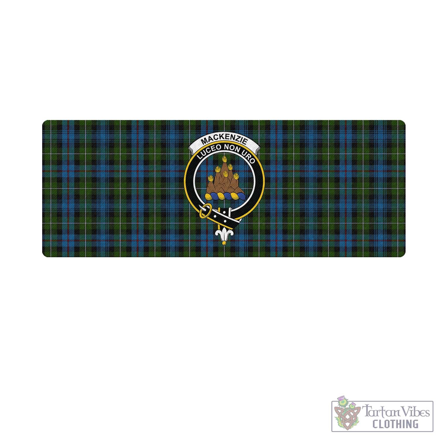 Tartan Vibes Clothing MacKenzie Tartan Mouse Pad with Family Crest