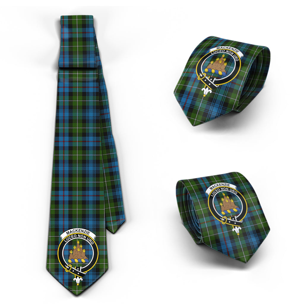 Mackenzie (Mckenzie) Tartan Classic Necktie with Family Crest Necktie One Size - Tartan Vibes Clothing