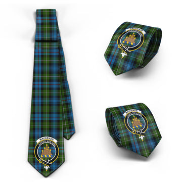 Mackenzie (Mckenzie) Tartan Classic Necktie with Family Crest