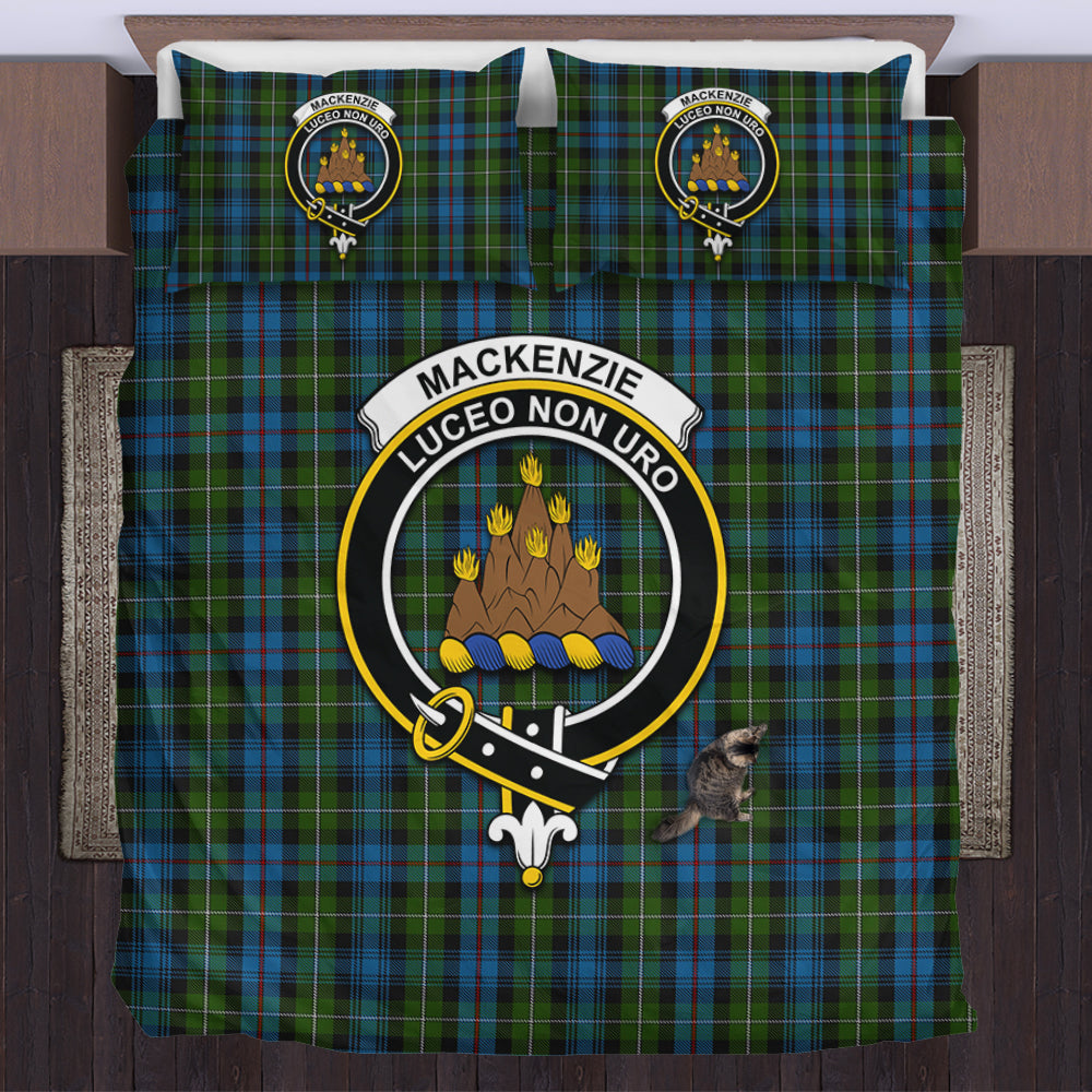 Mackenzie (Mckenzie) Tartan Bedding Set with Family Crest US Bedding Set - Tartan Vibes Clothing