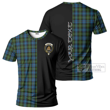 Mackenzie (Mckenzie) Tartan T-Shirt with Family Crest and Half Of Me Style