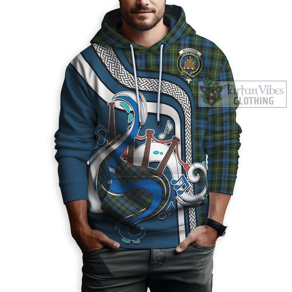 Mackenzie (Mckenzie) Tartan Hoodie with Epic Bagpipe Style Zip Hoodie - Tartanvibesclothing Shop