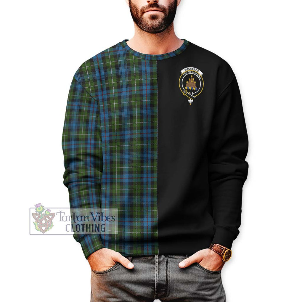 Mackenzie (Mckenzie) Tartan Sweatshirt with Family Crest and Half Of Me Style Unisex - Tartanvibesclothing Shop