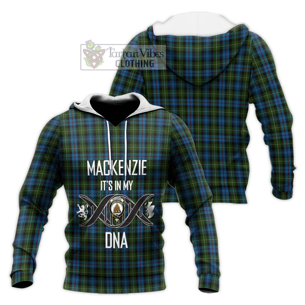 Mackenzie (Mckenzie) Tartan Knitted Hoodie with Family Crest DNA In Me Style Unisex Knitted Pullover Hoodie - Tartanvibesclothing Shop