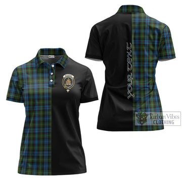 Mackenzie (Mckenzie) Tartan Women's Polo Shirt with Family Crest and Half Of Me Style