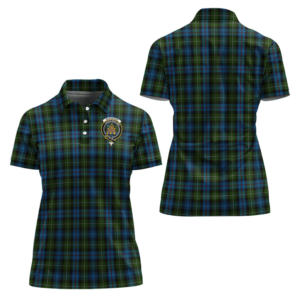 Mackenzie (Mckenzie) Tartan Polo Shirt with Family Crest For Women Women - Tartan Vibes Clothing