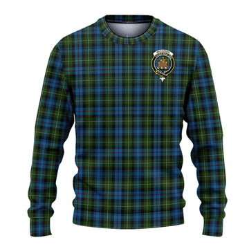 MacKenzie Tartan Knitted Sweater with Family Crest