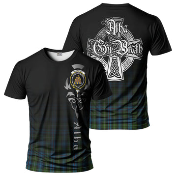 MacKenzie Tartan T-Shirt Featuring Alba Gu Brath Family Crest Celtic Inspired