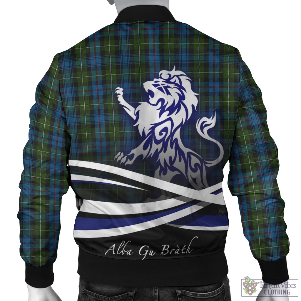 Tartan Vibes Clothing MacKenzie Tartan Bomber Jacket with Alba Gu Brath Regal Lion Emblem