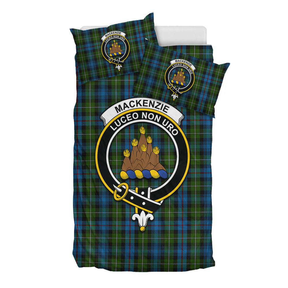 Mackenzie (Mckenzie) Tartan Bedding Set with Family Crest - Tartan Vibes Clothing