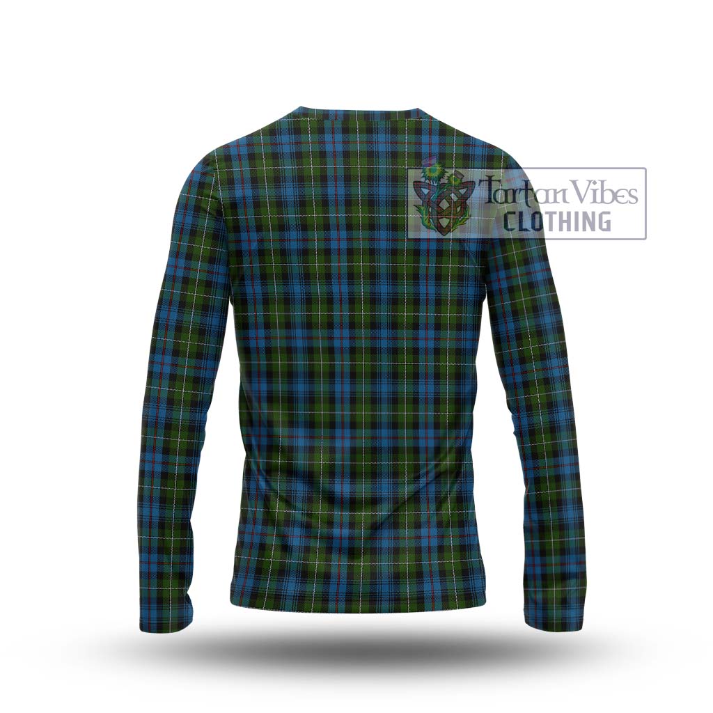 Tartan Vibes Clothing Mackenzie Tartan Long Sleeve T-Shirt with Family Crest DNA In Me Style