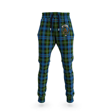 Mackenzie (Mckenzie) Tartan Joggers Pants with Family Crest