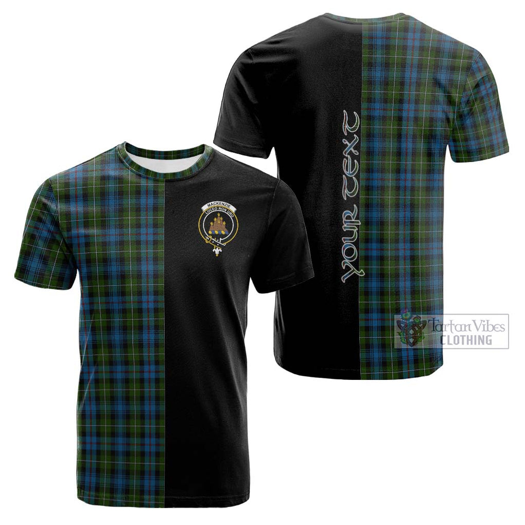 Tartan Vibes Clothing Mackenzie Tartan Cotton T-shirt with Family Crest and Half Of Me Style