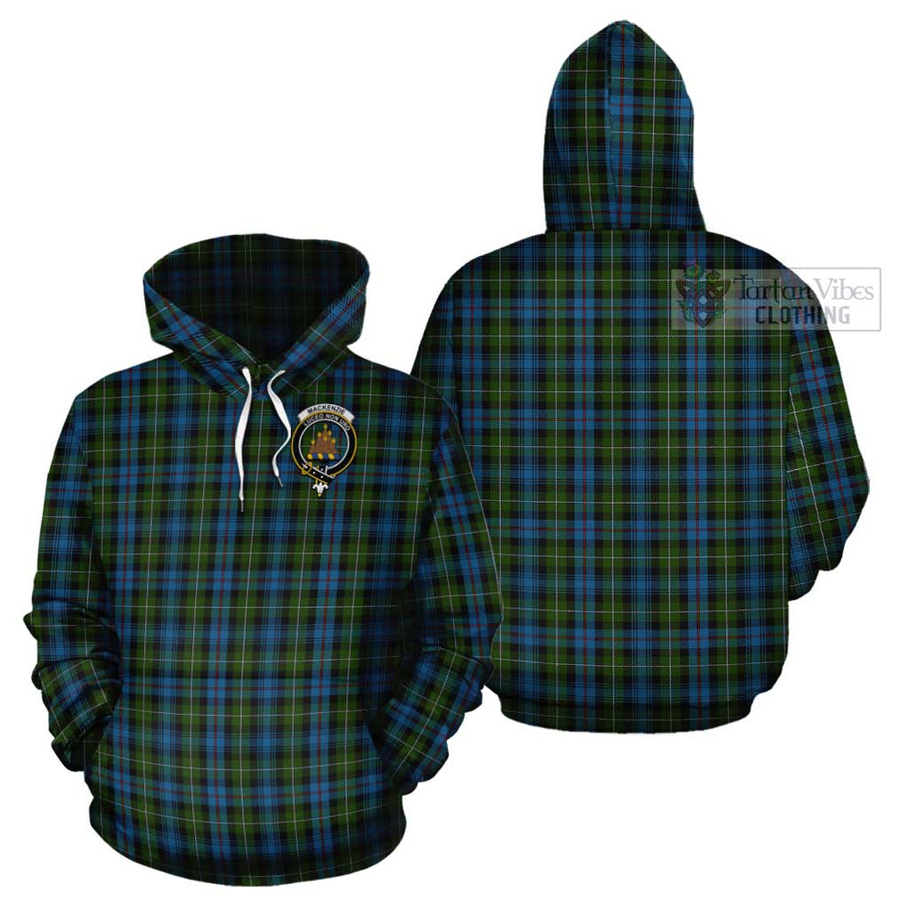 Mackenzie (Mckenzie) Tartan Cotton Hoodie with Family Crest Pullover Hoodie - Tartan Vibes Clothing