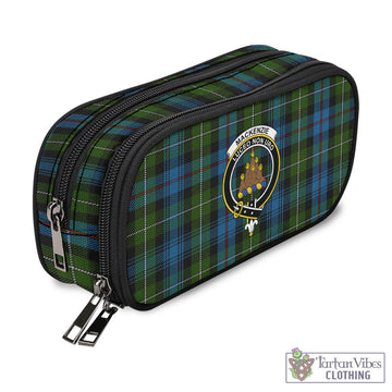 MacKenzie Tartan Pen and Pencil Case with Family Crest