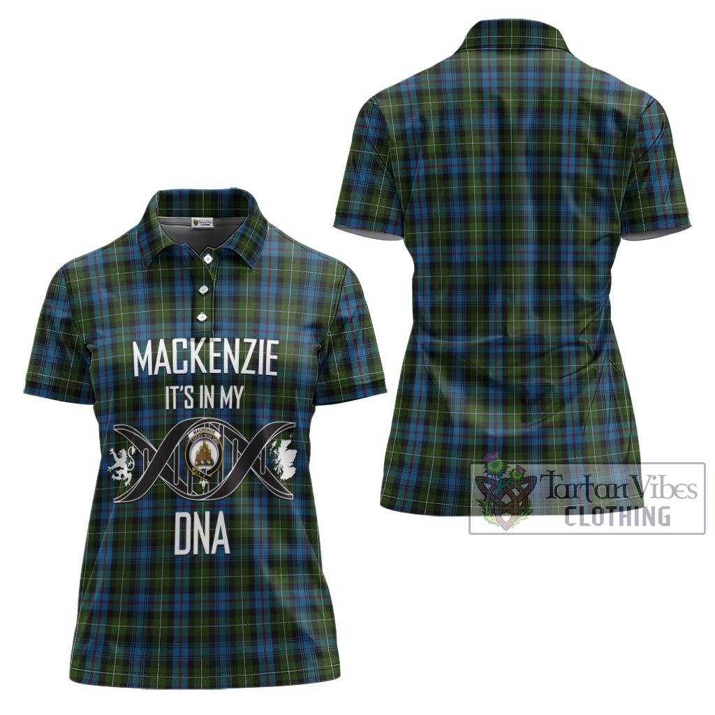 Mackenzie (Mckenzie) Tartan Women's Polo Shirt with Family Crest DNA In Me Style - Tartanvibesclothing Shop