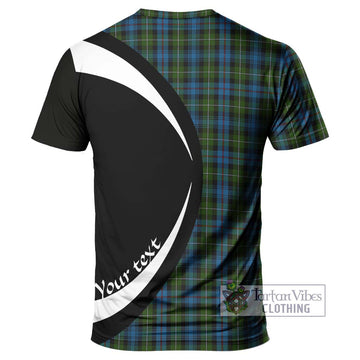 Mackenzie Tartan T-Shirt with Family Crest Circle Style