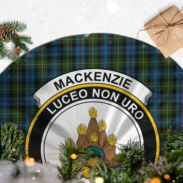 Mackenzie (Mckenzie) Tartan Christmas Tree Skirt with Family Crest