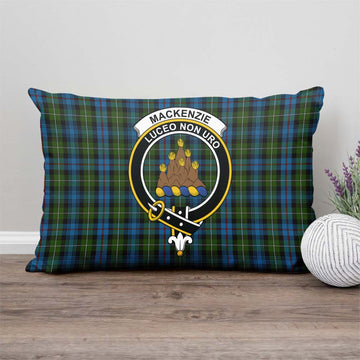 MacKenzie Tartan Pillow Cover with Family Crest