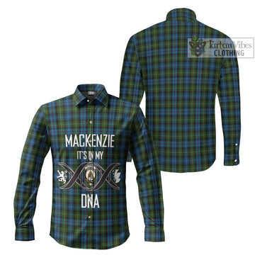 Mackenzie (Mckenzie) Tartan Long Sleeve Button Shirt with Family Crest DNA In Me Style