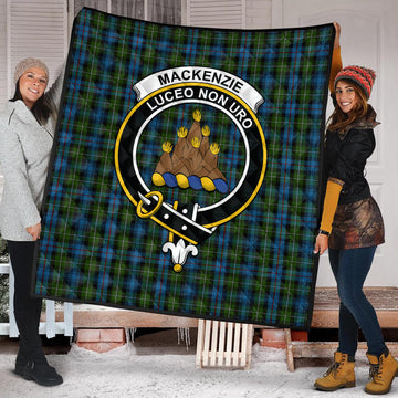 MacKenzie Tartan Quilt with Family Crest