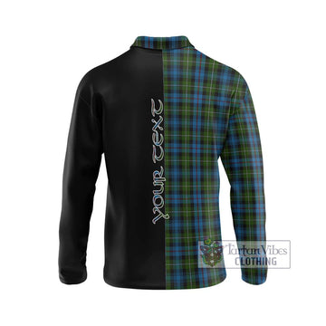 Mackenzie (Mckenzie) Tartan Long Sleeve Polo Shirt with Family Crest and Half Of Me Style