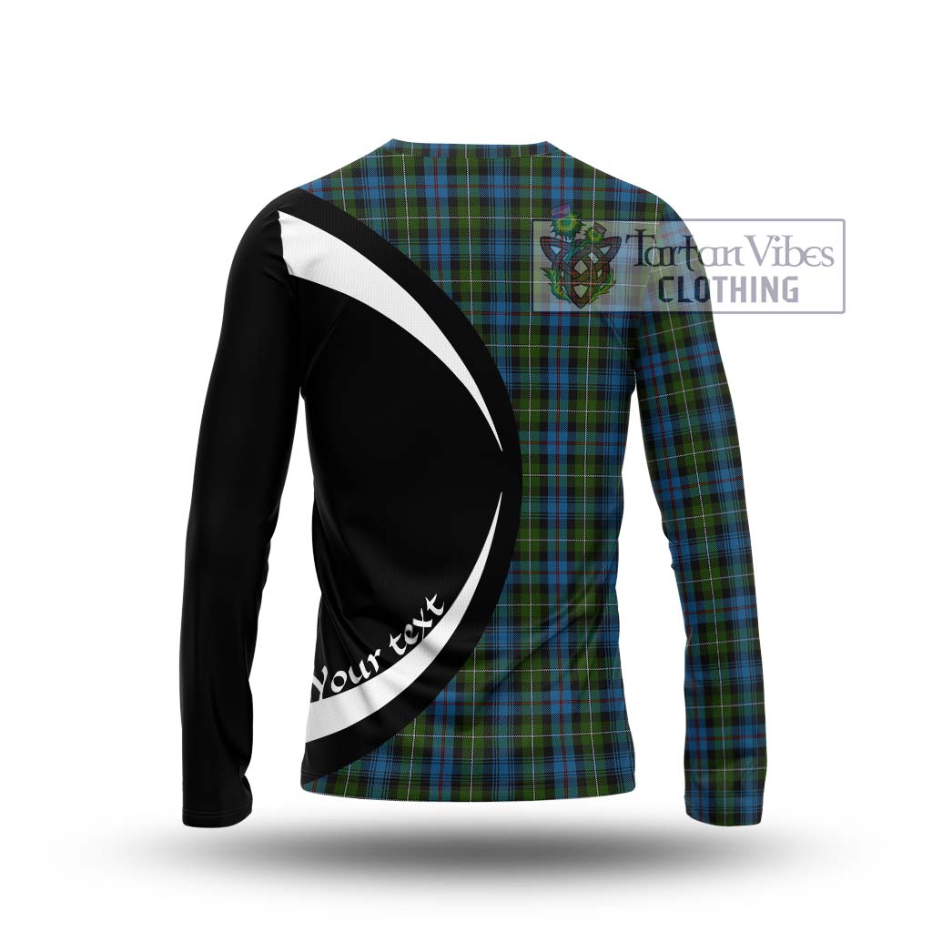 Tartan Vibes Clothing Mackenzie Tartan Long Sleeve T-Shirt with Family Crest Circle Style