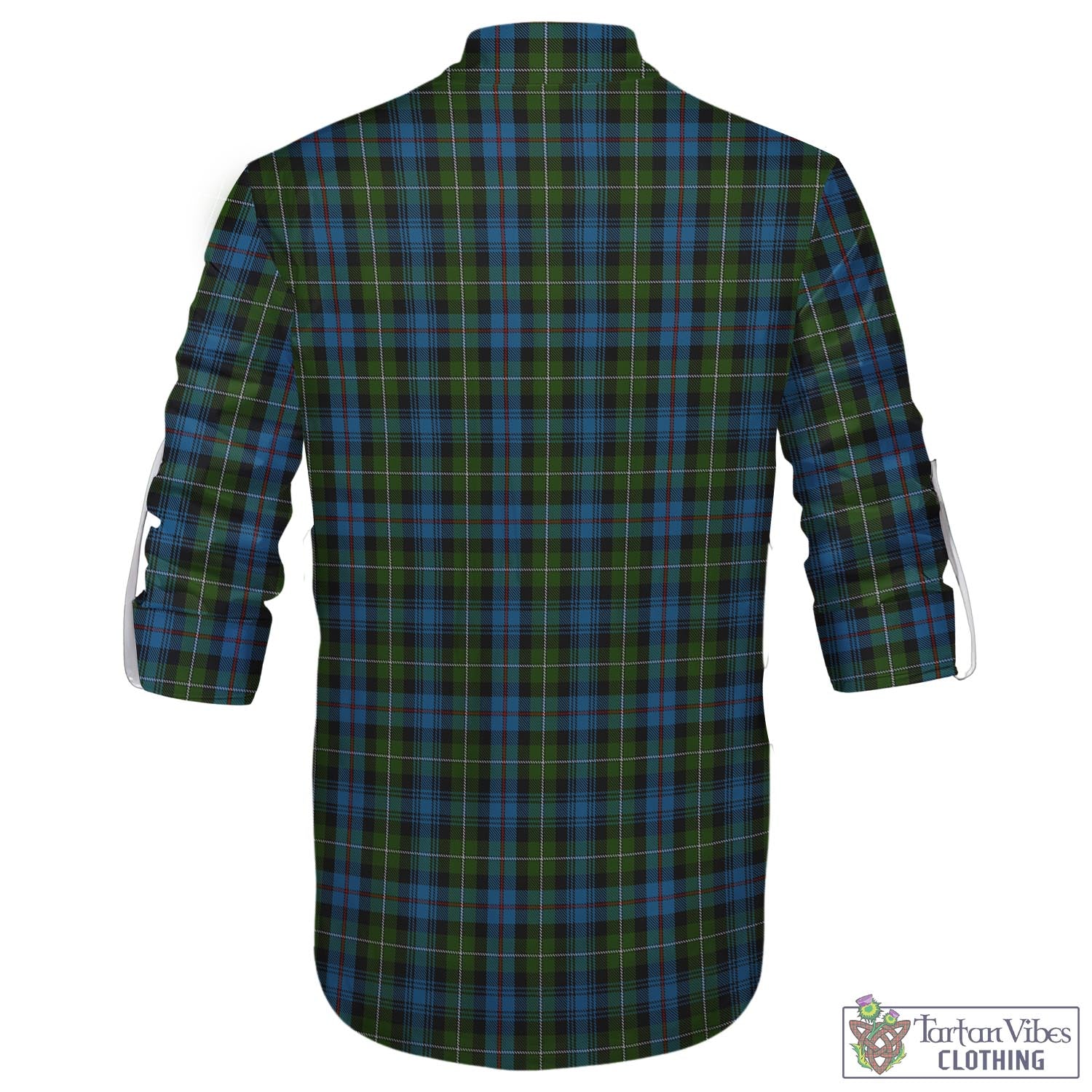 Tartan Vibes Clothing MacKenzie Tartan Men's Scottish Traditional Jacobite Ghillie Kilt Shirt