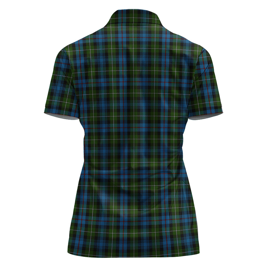 Mackenzie (Mckenzie) Tartan Polo Shirt with Family Crest For Women - Tartan Vibes Clothing