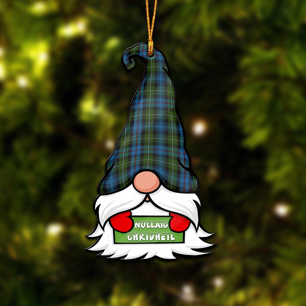 MacKenzie Gnome Christmas Ornament with His Tartan Christmas Hat - Tartanvibesclothing