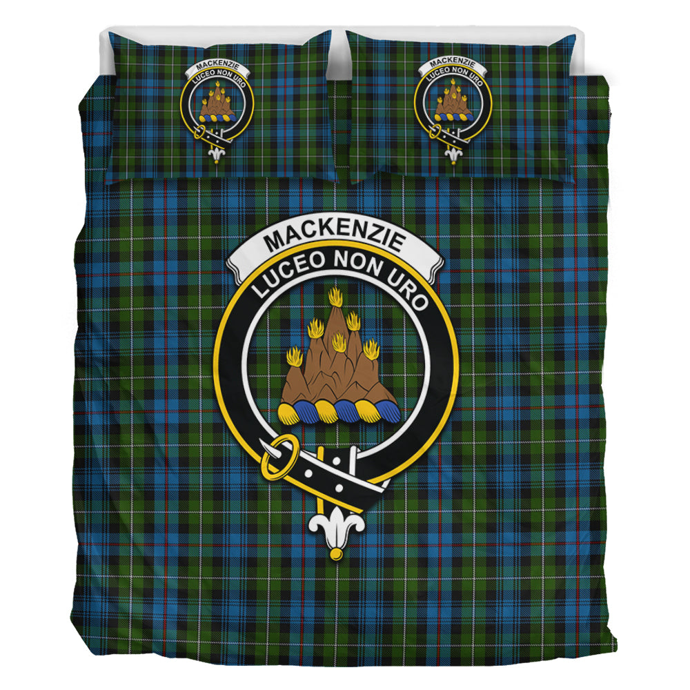 Mackenzie (Mckenzie) Tartan Bedding Set with Family Crest - Tartan Vibes Clothing