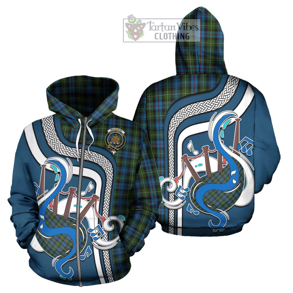 Mackenzie (Mckenzie) Tartan Hoodie with Epic Bagpipe Style - Tartanvibesclothing Shop