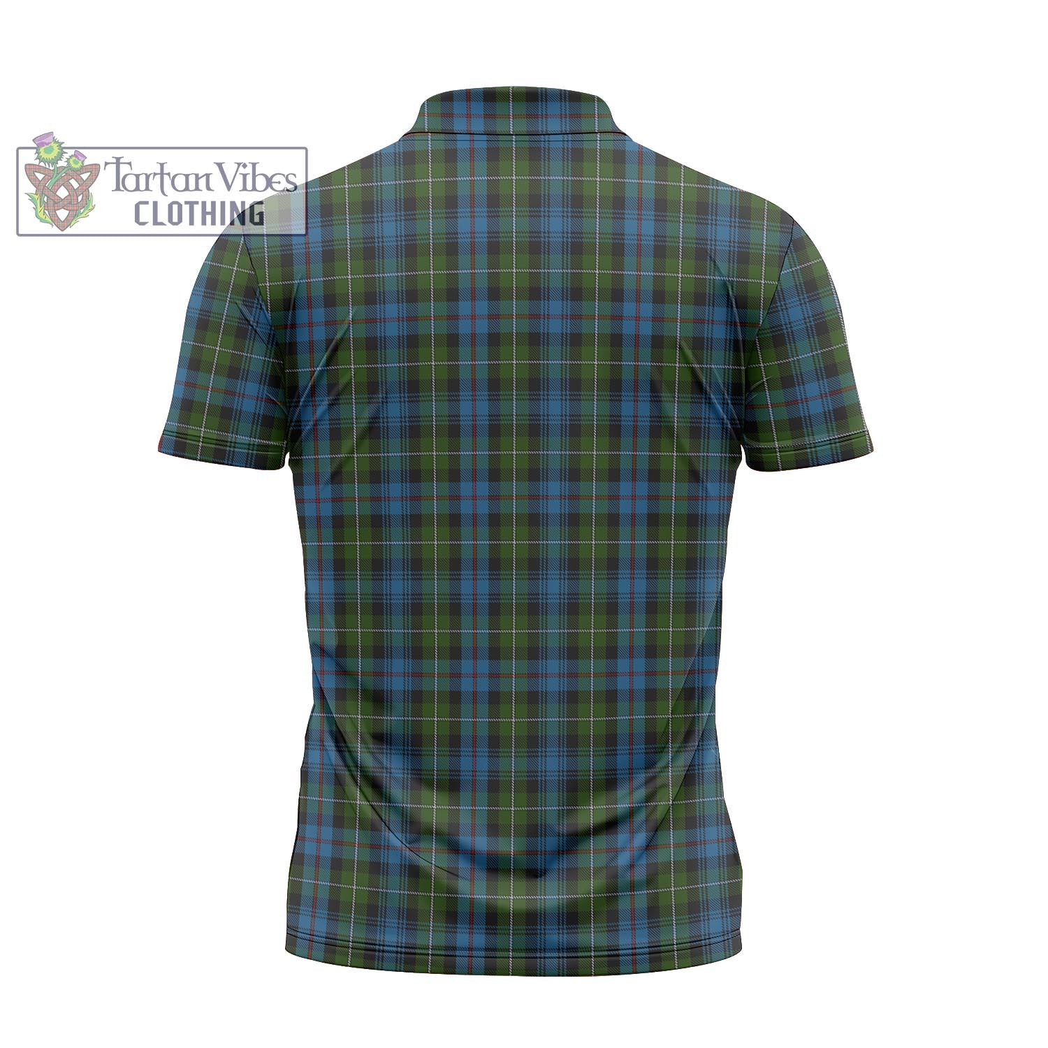 Tartan Vibes Clothing MacKenzie Tartan Zipper Polo Shirt with Family Crest