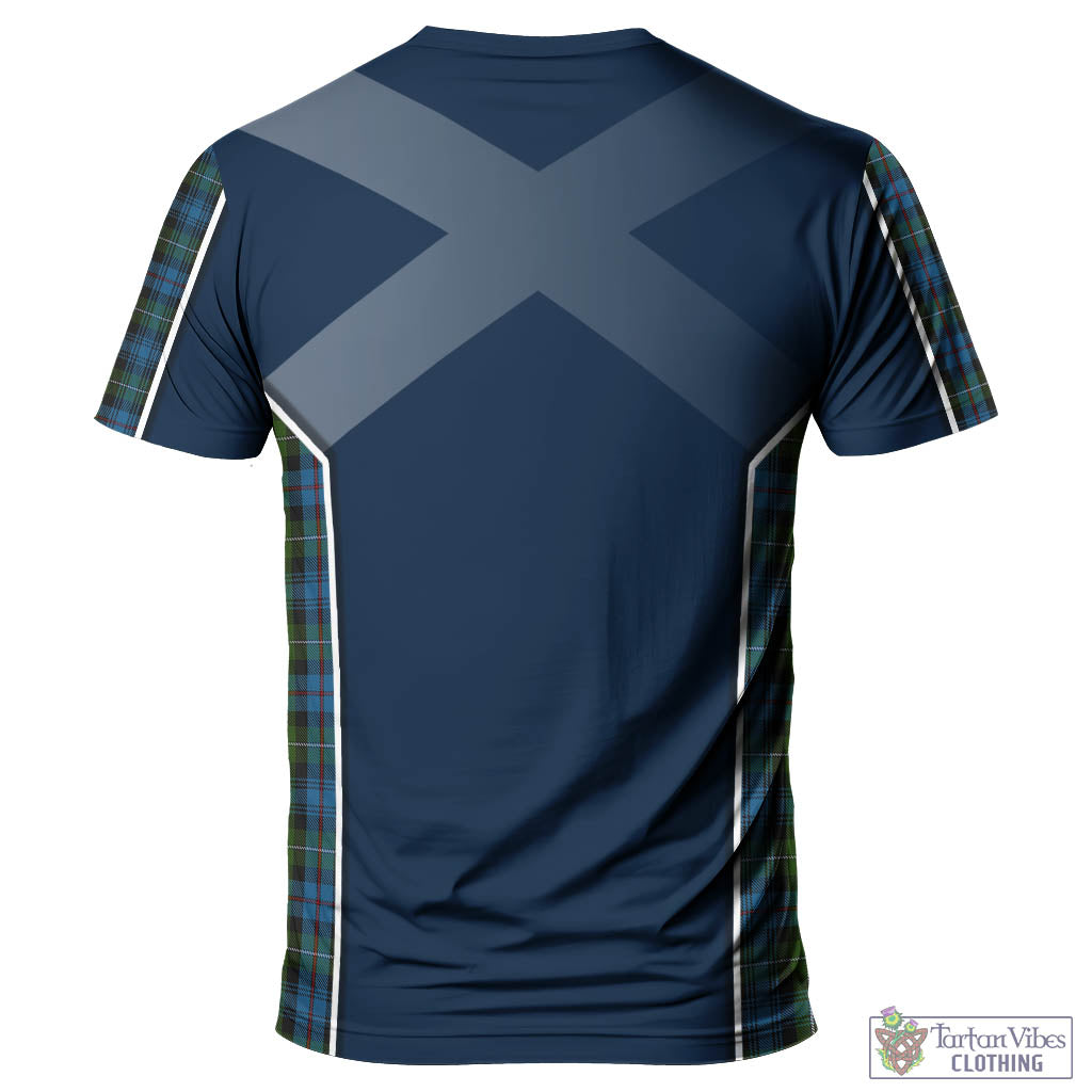Tartan Vibes Clothing MacKenzie Tartan T-Shirt with Family Crest and Lion Rampant Vibes Sport Style
