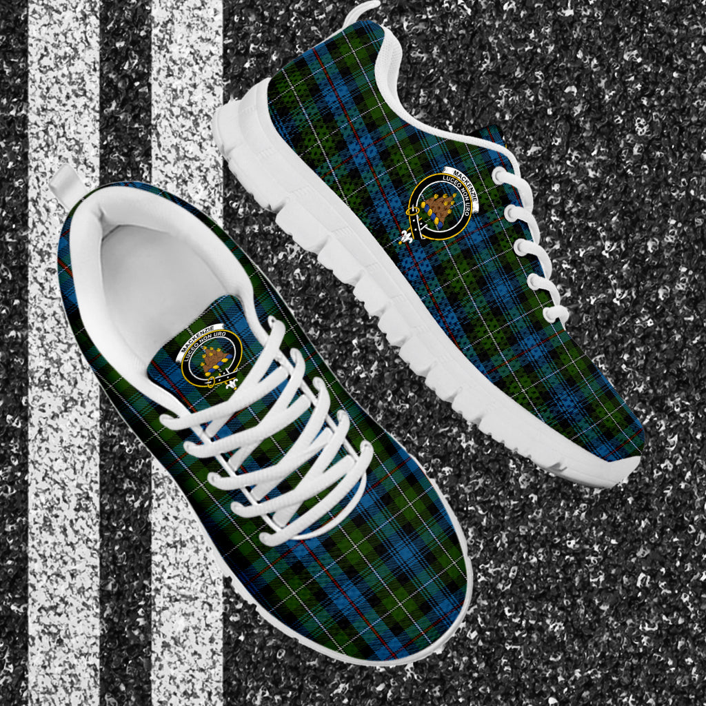 Mackenzie (Mckenzie) Tartan Sneakers with Family Crest - Tartan Vibes Clothing