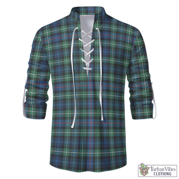 MacKenzie Ancient Tartan Men's Scottish Traditional Jacobite Ghillie Kilt Shirt