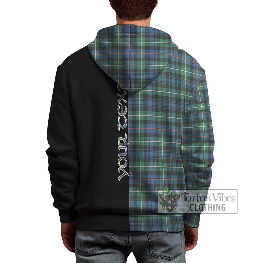 Mackenzie Ancient Tartan Hoodie with Family Crest and Half Of Me Style - Tartanvibesclothing Shop