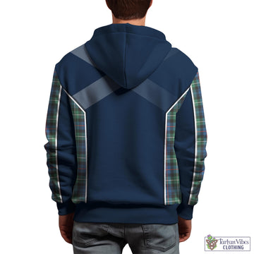 MacKenzie Ancient Tartan Hoodie with Family Crest and Scottish Thistle Vibes Sport Style