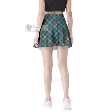 Mackenzie Ancient Tartan Women's Plated Mini Skirt Cross Style