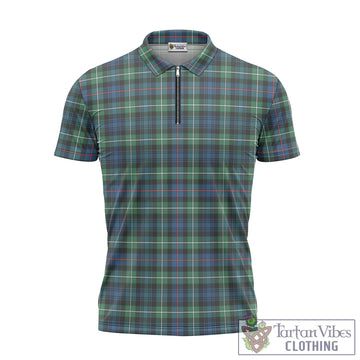 MacKenzie Ancient Tartan Zipper Polo Shirt