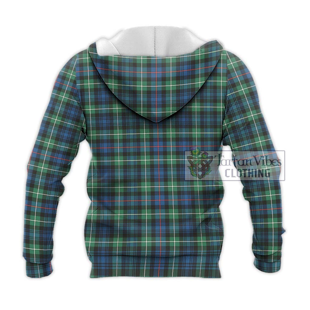 Mackenzie Ancient Tartan Knitted Hoodie with Family Crest DNA In Me Style - Tartanvibesclothing Shop