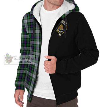 Mackenzie Dress Tartan Sherpa Hoodie with Family Crest and Half Of Me Style